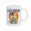 Birding Ceramic Mug (11oz, 15oz) - Cluck Around and Find Out Design
