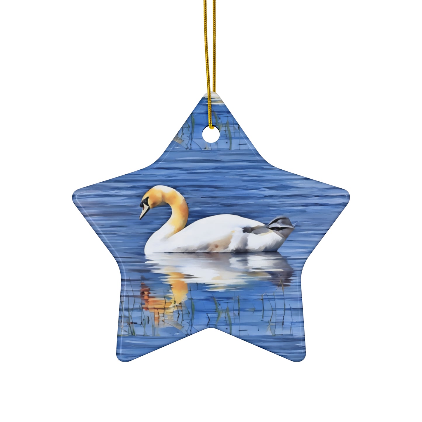 Irish Swam Ceramic Ornament — 4 Shape Options