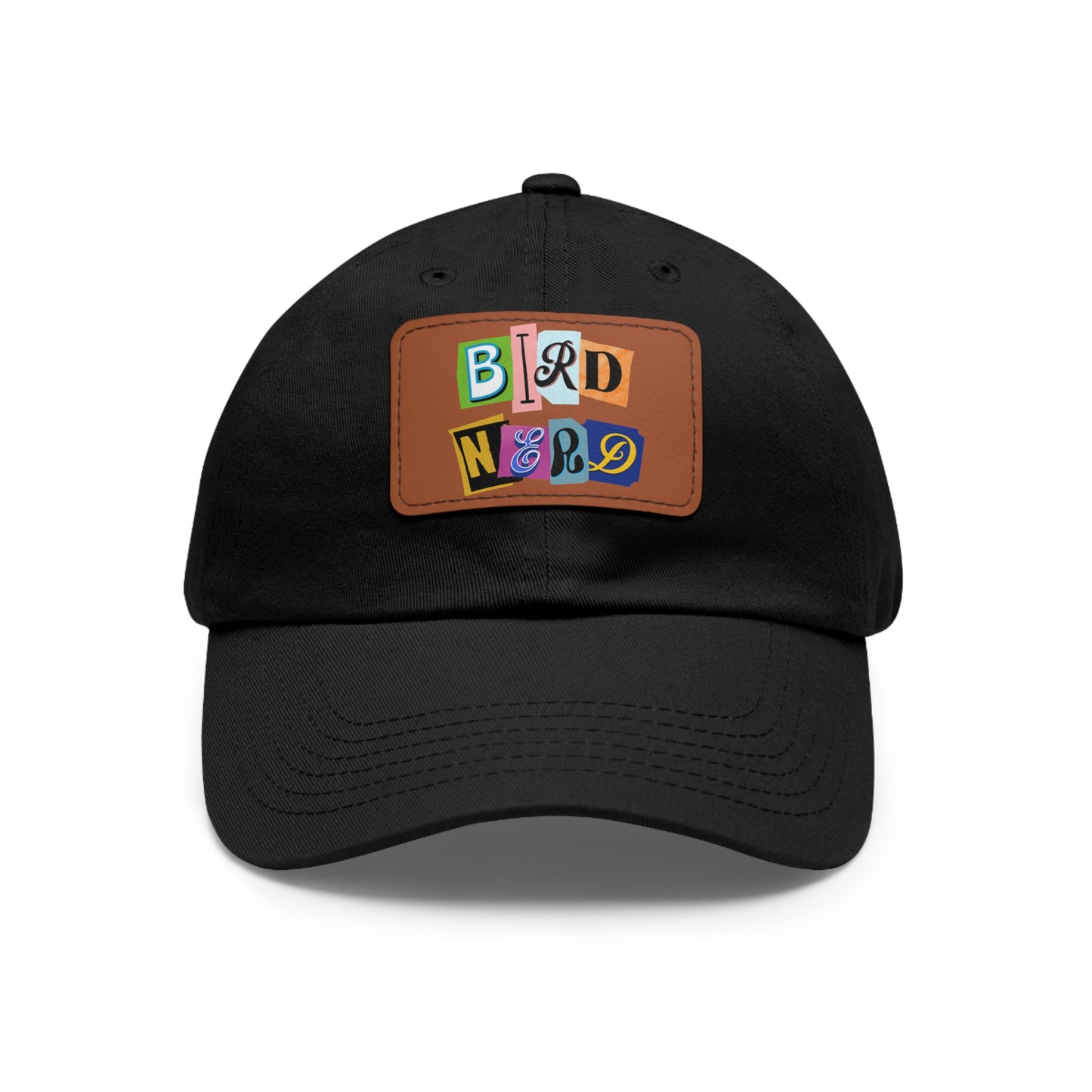The Nerdy Birder - Bird Nerd Dad Hat with Leather Patch, Casual Cap for Bird Lovers, Unique Gift for Birdwatching, Outdoor Adventure Hat, Unisex