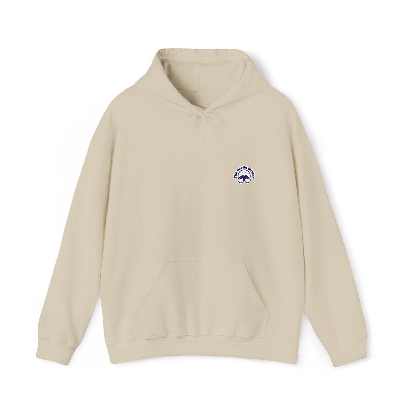 Bird Nerd Retro Back Design Unisex Hoodie