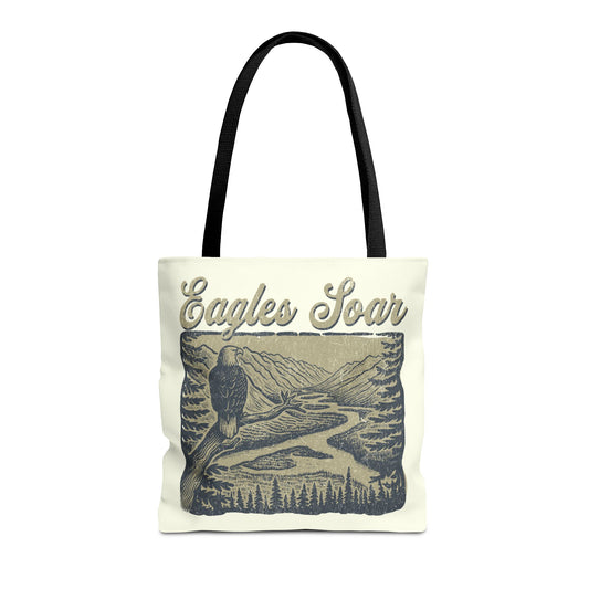Eagles Soar Tote Bag - Nature Lover's Canvas Bag