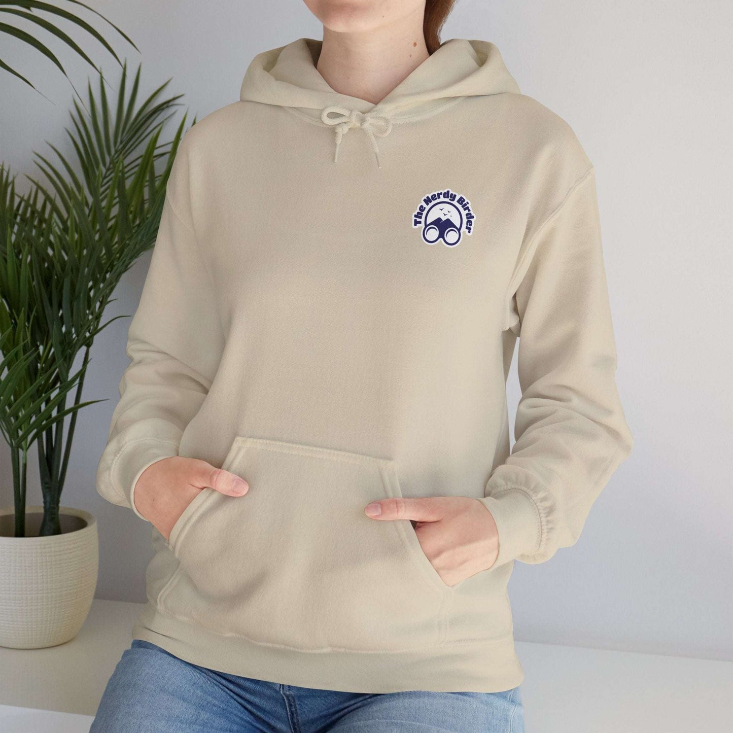 The Nerdy Birder Silly Goose Club Back Design Unisex Hoodie - Cozy Sweatshirt for Nature Lovers