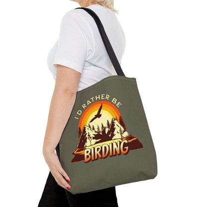 I'd Rather Be Birding Tote Bag - Eco-Friendly Carry All for Nature Lovers
