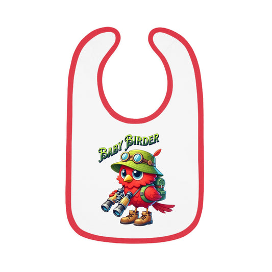 The Nerdy Birder - Baby Birder Bib, Cute Baby Bib, Fun Feeding Accessory, Perfect for New Parents, Ideal Gift for Baby Showers