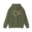 Bird Heart Unisex Hoodie Back Design - Cozy Sweatshirt for Nature Lovers
