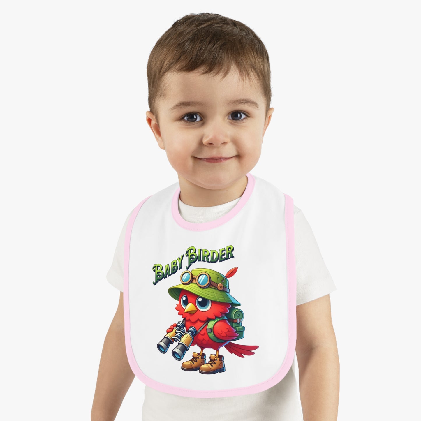 The Nerdy Birder - Baby Birder Bib, Cute Baby Bib, Fun Feeding Accessory, Perfect for New Parents, Ideal Gift for Baby Showers