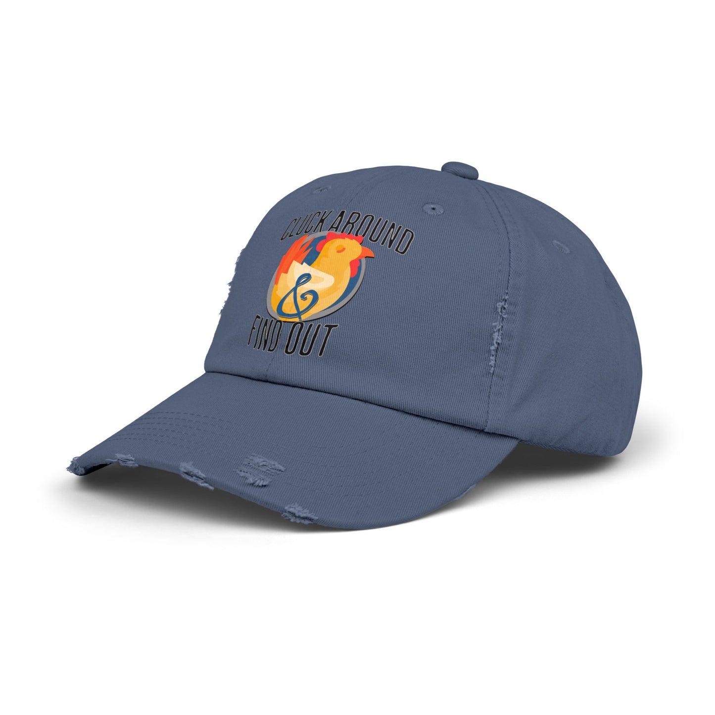 The Nerdy Birder Cluck Around And Find Out Vintage Style Hat - Unisex Distressed Cap