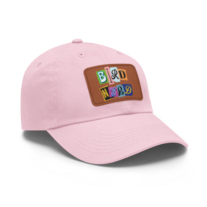 The Nerdy Birder - Bird Nerd Dad Hat with Leather Patch, Casual Cap for Bird Lovers, Unique Gift for Birdwatching, Outdoor Adventure Hat, Unisex