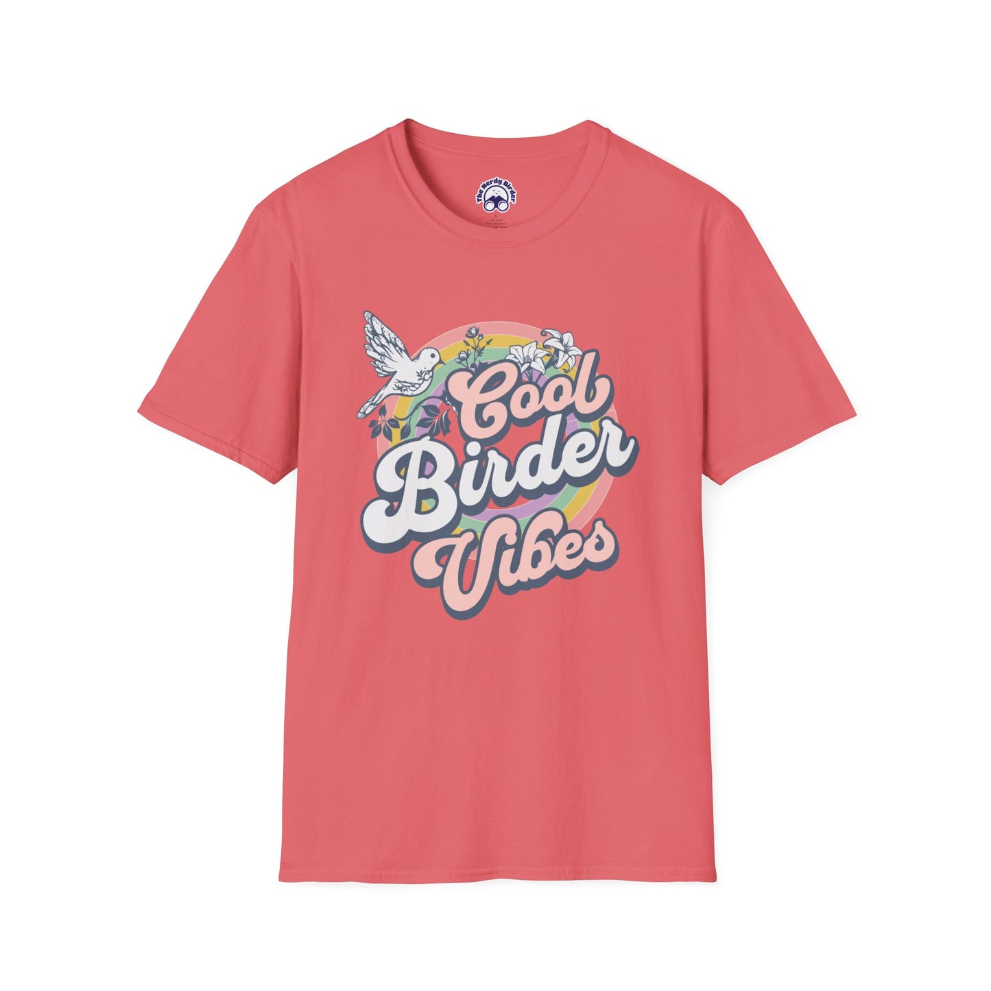 Cool Birder Vibes Unisex Softstyle T-Shirt | Perfect for Bird Lovers and Nature Enthusiasts