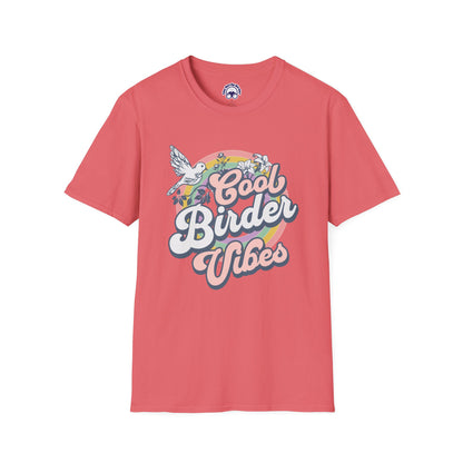 Cool Birder Vibes Unisex Softstyle T-Shirt | Perfect for Bird Lovers and Nature Enthusiasts