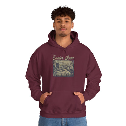 Eagle Soars Unisex Hoodie - Cozy Sweatshirt for Nature Lovers