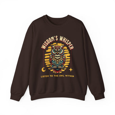 Wisdom's Whisper Owl Sweatshirt - Unisex Heavy Blend Crewneck