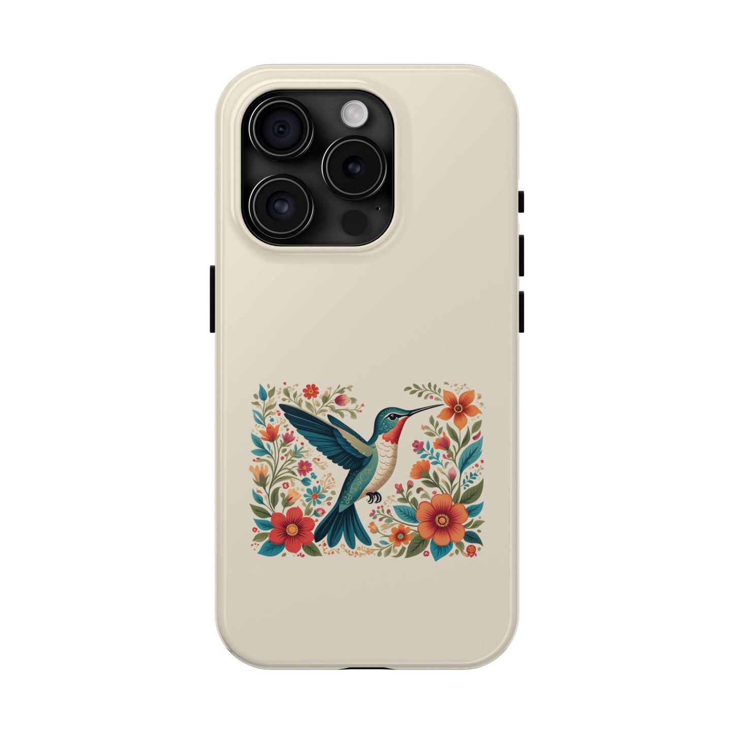 Hummingbird in Bloom Tough Phone Cases