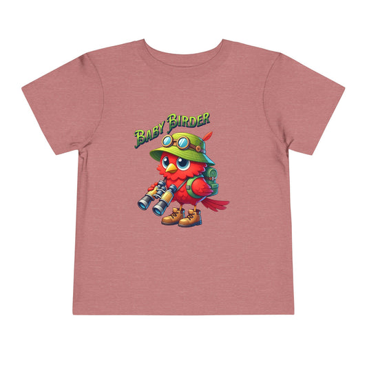 The Nerdy Birder -  Cute Toddler T-Shirt with Baby Birder Tee