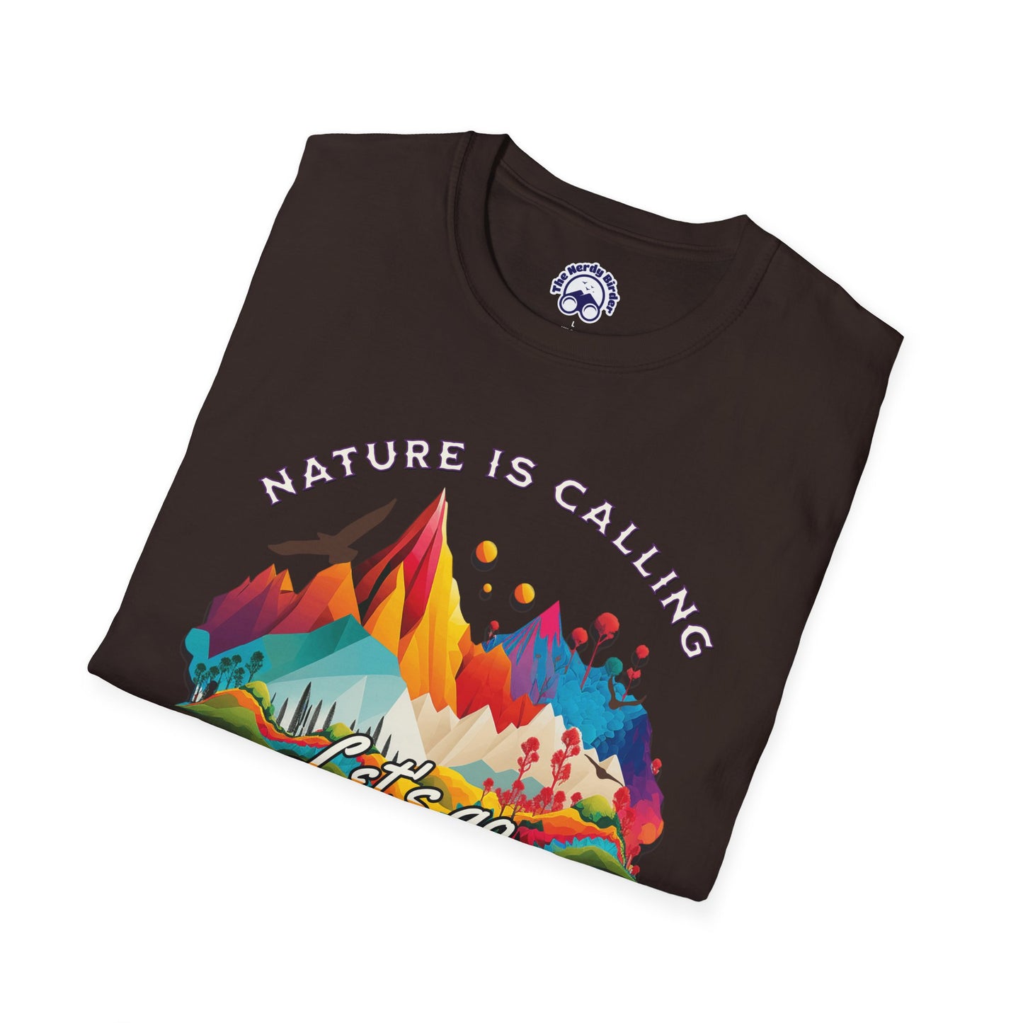 Nature Is Calling Birding Unisex Softstyle T-Shirt