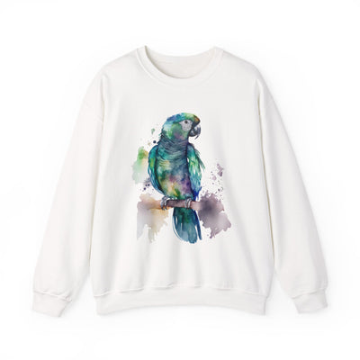 Colorful Parrot Art Unisex Crewneck Sweatshirt - Nature Lover Gift