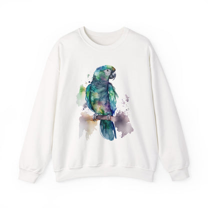 Colorful Parrot Art Unisex Crewneck Sweatshirt - Nature Lover Gift