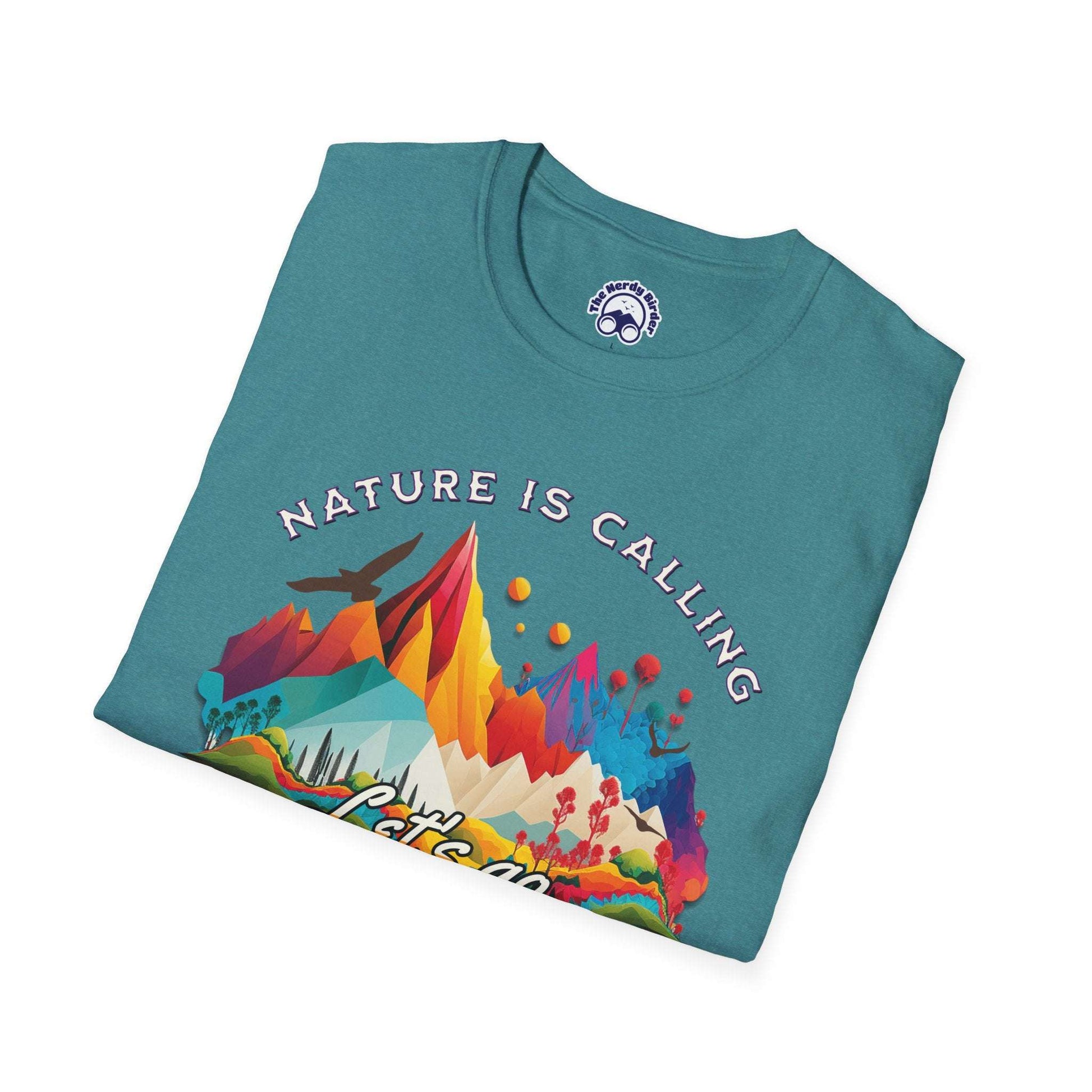 Nature Is Calling Birding Unisex Softstyle T-Shirt