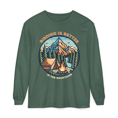 Birding is Better Long Sleeve T-Shirt - Unisex Nature Camping Apparel