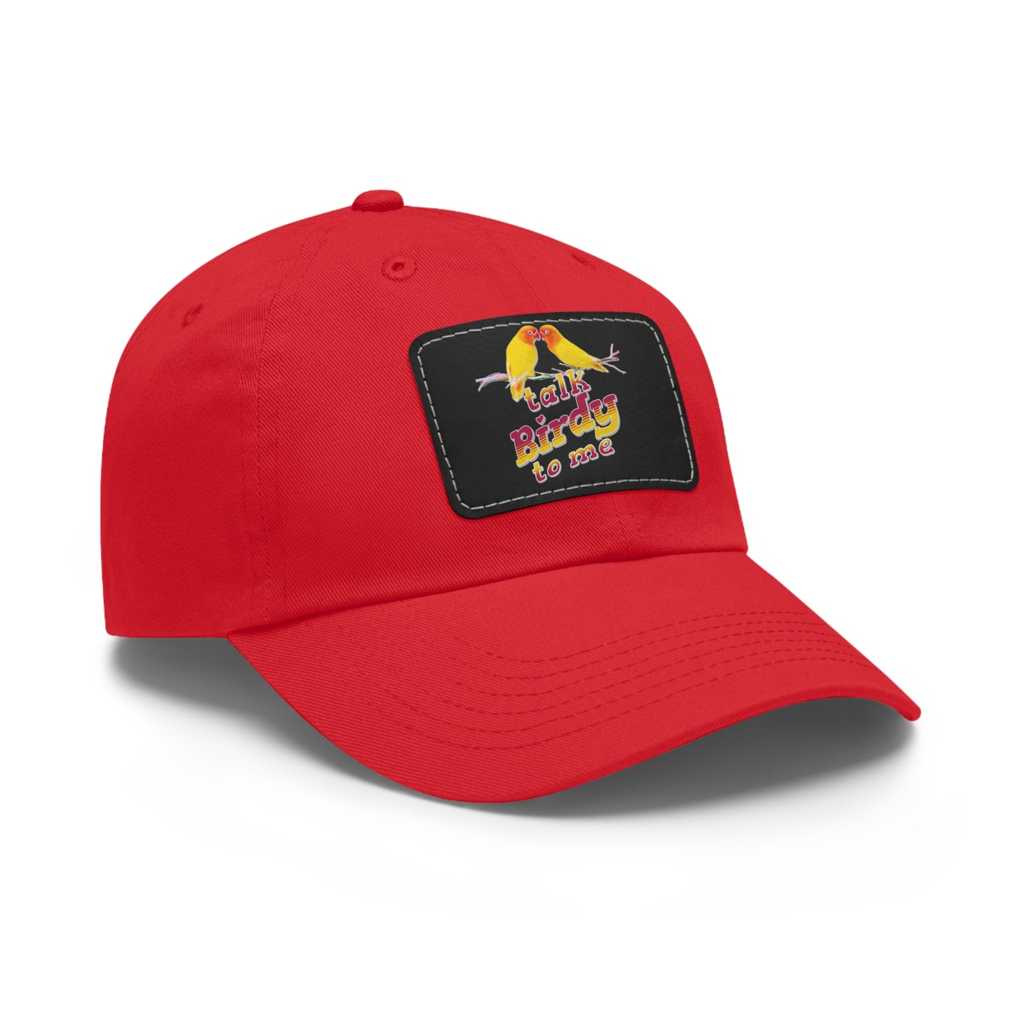 The Nerdy Birder Talk Birdy To Me Dad Hat with Leather Patch Stylish Outdoor Cap