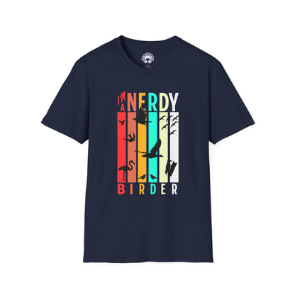 I'm A Nerdy Birder Unisex Softstyle T-Shirt - Nature Lover's Gift
