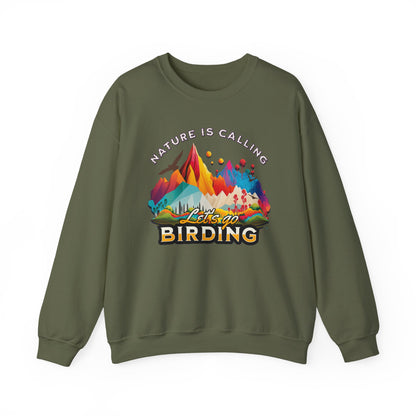 Nature is Calling Birding Sweatshirt | Unisex Heavy Blend™ Crewneck for Outdoor Lovers