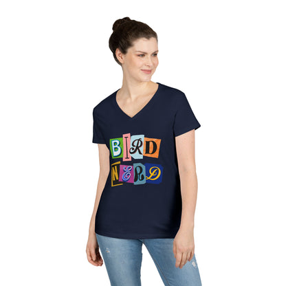 Bird Nerd Ladies' V-Neck T-Shirt