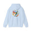 Hummingbird Rainbow Hoodie Back Design - Cozy Sweatshirt for Nature Lovers