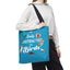 Easily Distracted by Birds Tote Bag in Teal - Fun and Quirky Bird Design for Bird Lovers