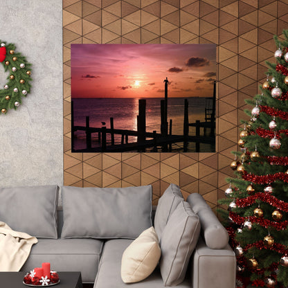 Scenic Sunset Matte Horizontal Poster - Serene Wall Art for Home Decor