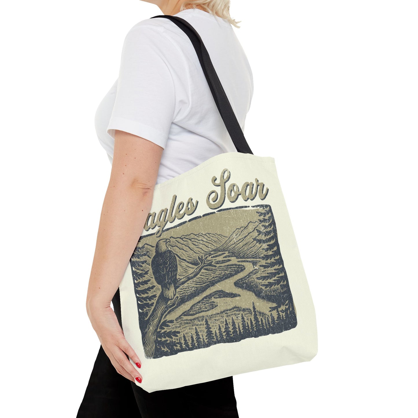 Eagles Soar Tote Bag - Nature Lover's Canvas Bag