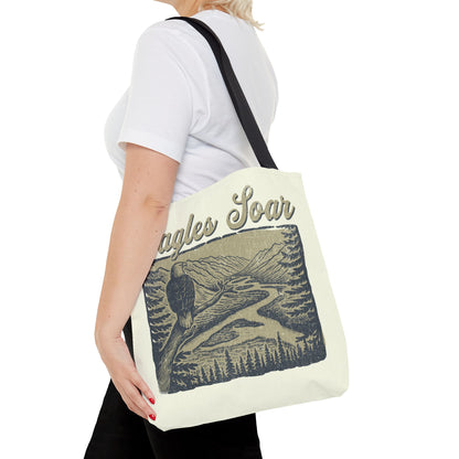 Eagles Soar Tote Bag - Nature Lover's Canvas Bag