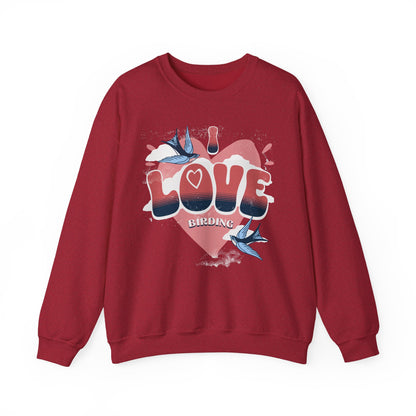 I Love Bird Watching Unisex Heavy Blend™ Crewneck Sweatshirt
