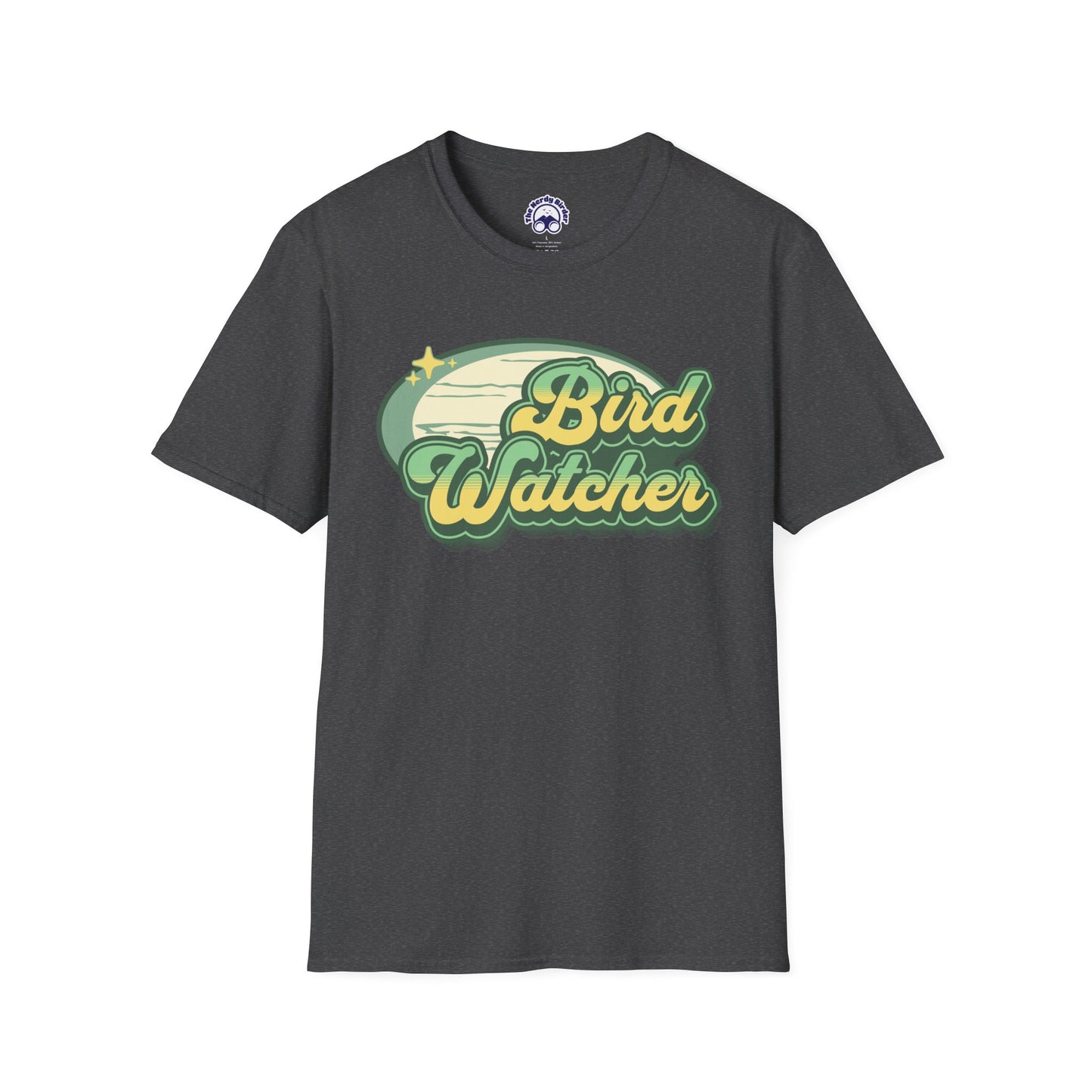 Bird Watcher Unisex Softstyle T-Shirt - Retro Vibe Tee for Casual Wear