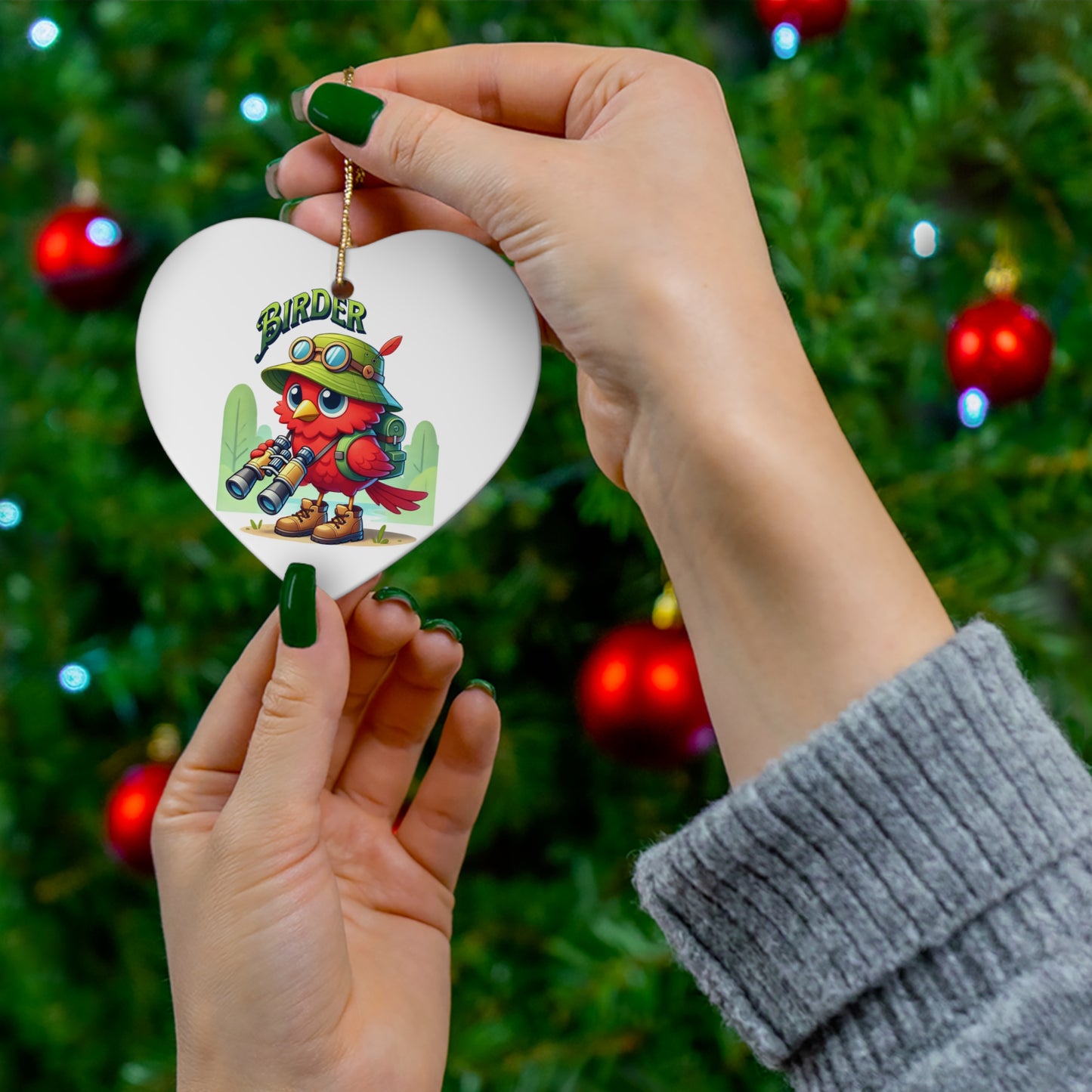 Trevor The Nerdy Birder Ornament — 4 Shape Options