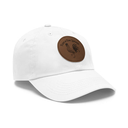 The Nerdy Birder - "Fluent in Fowl Language"  Dad Hat, Leather Patch Cap, Perfect Gift for Dads, Nature Lovers, Casual Style Cap, Summer Accessories