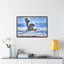 Elegant Heron Artwork Canvas Wrap - Coastal Wall Decor for Beach Lovers