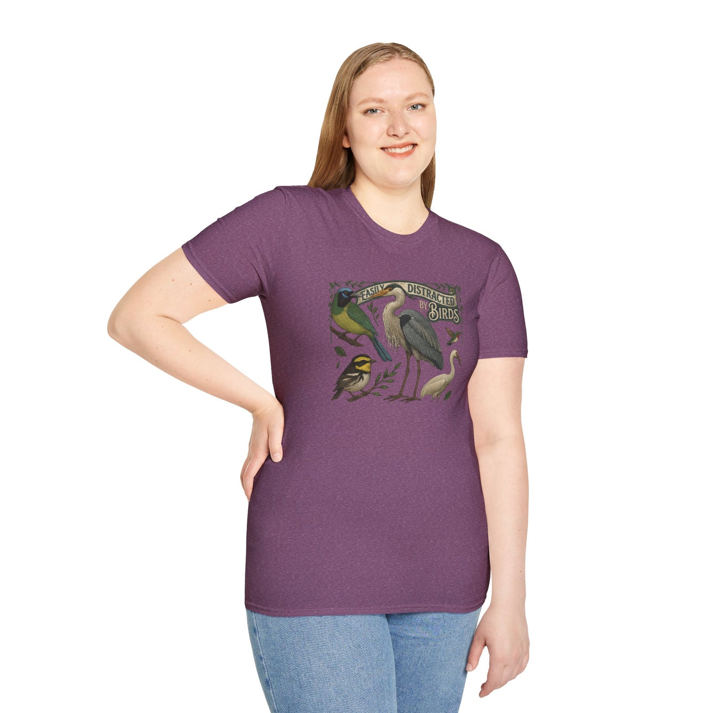 Easily Distracted by Texas Birds Graphic T-Shirt