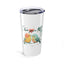 I Love You A Latte - Inspirational Bird Design Tumbler 20oz - Motivational Travel Mug