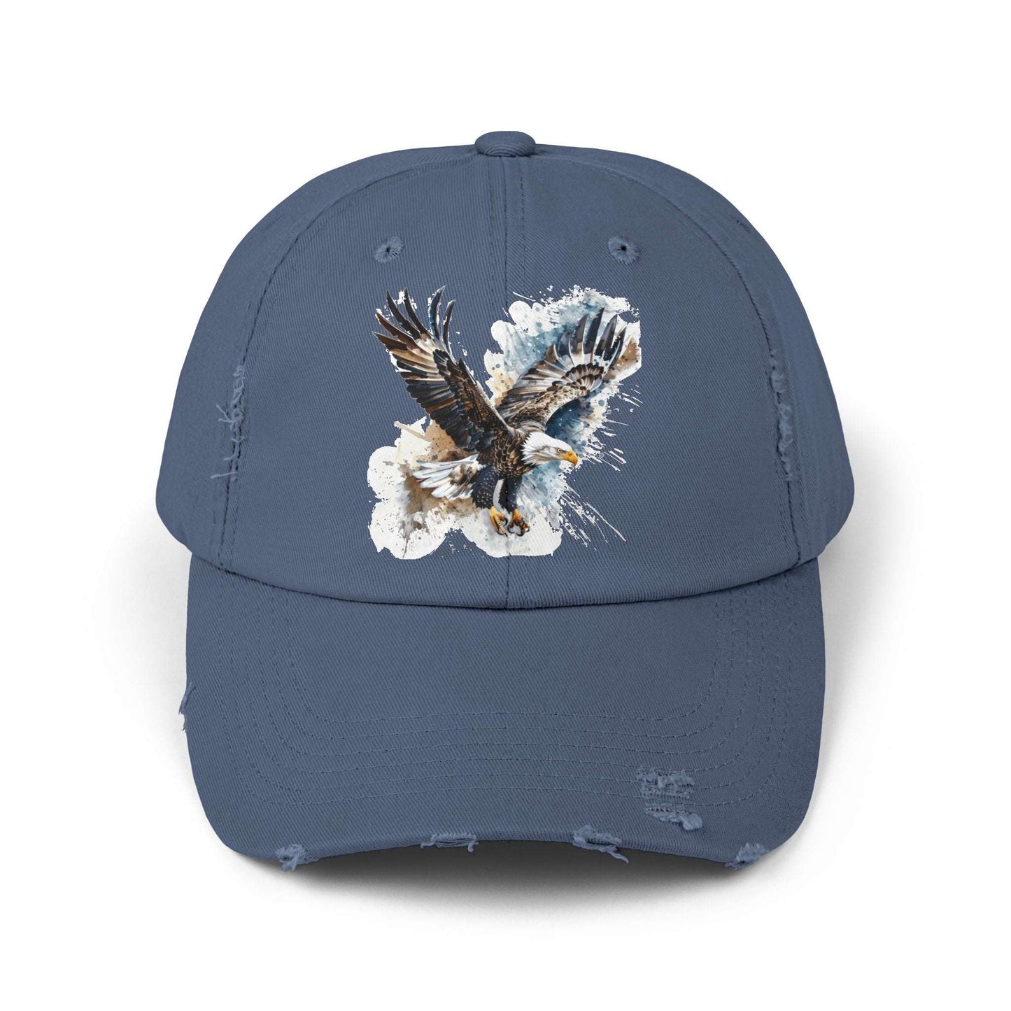 The Nerdy Birder Eagle Vintage Style Hat - Unisex Distressed Cap