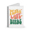 Peace Love Birds Spiral Notebook - Inspirational Ruled Journal for Creative Souls