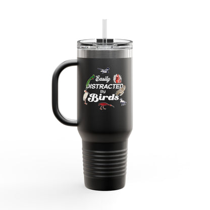 Easily Distracted by Birds Insulated Travel Mug - 40oz Adventure Companion