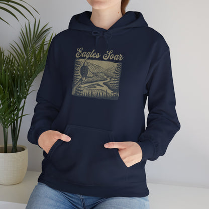Eagle Soars Unisex Hoodie - Cozy Sweatshirt for Nature Lovers
