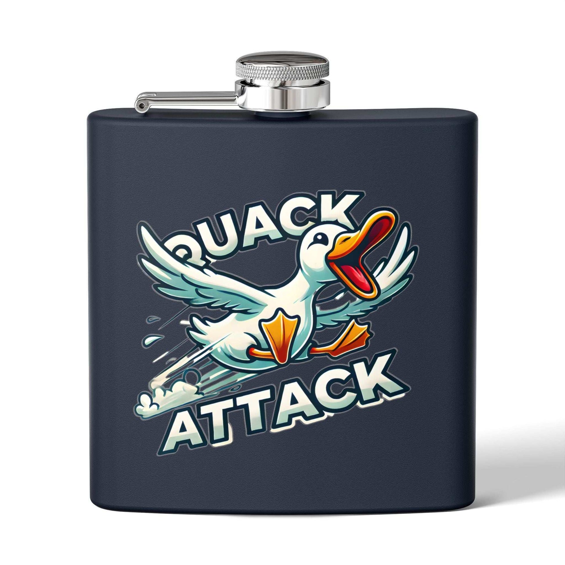 Quack Attack Stainless Steel Flask - 6oz