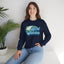 Bird Watcher Teal Graphic Unisex Crewneck Sweatshirt