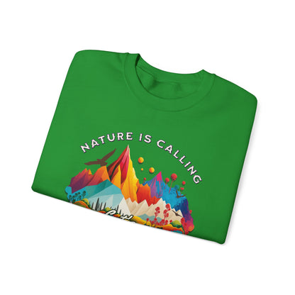 Nature is Calling Birding Sweatshirt | Unisex Heavy Blend™ Crewneck for Outdoor Lovers