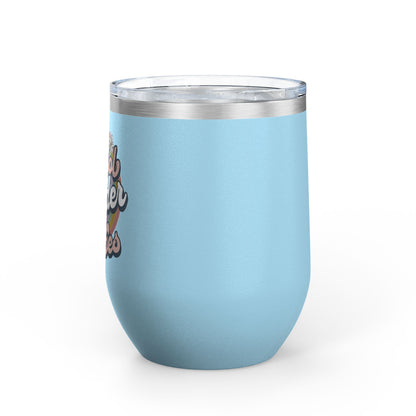 Cool Birder Vibes Wine Tumbler - 12oz Insulated Drinkware for Nature Lovers