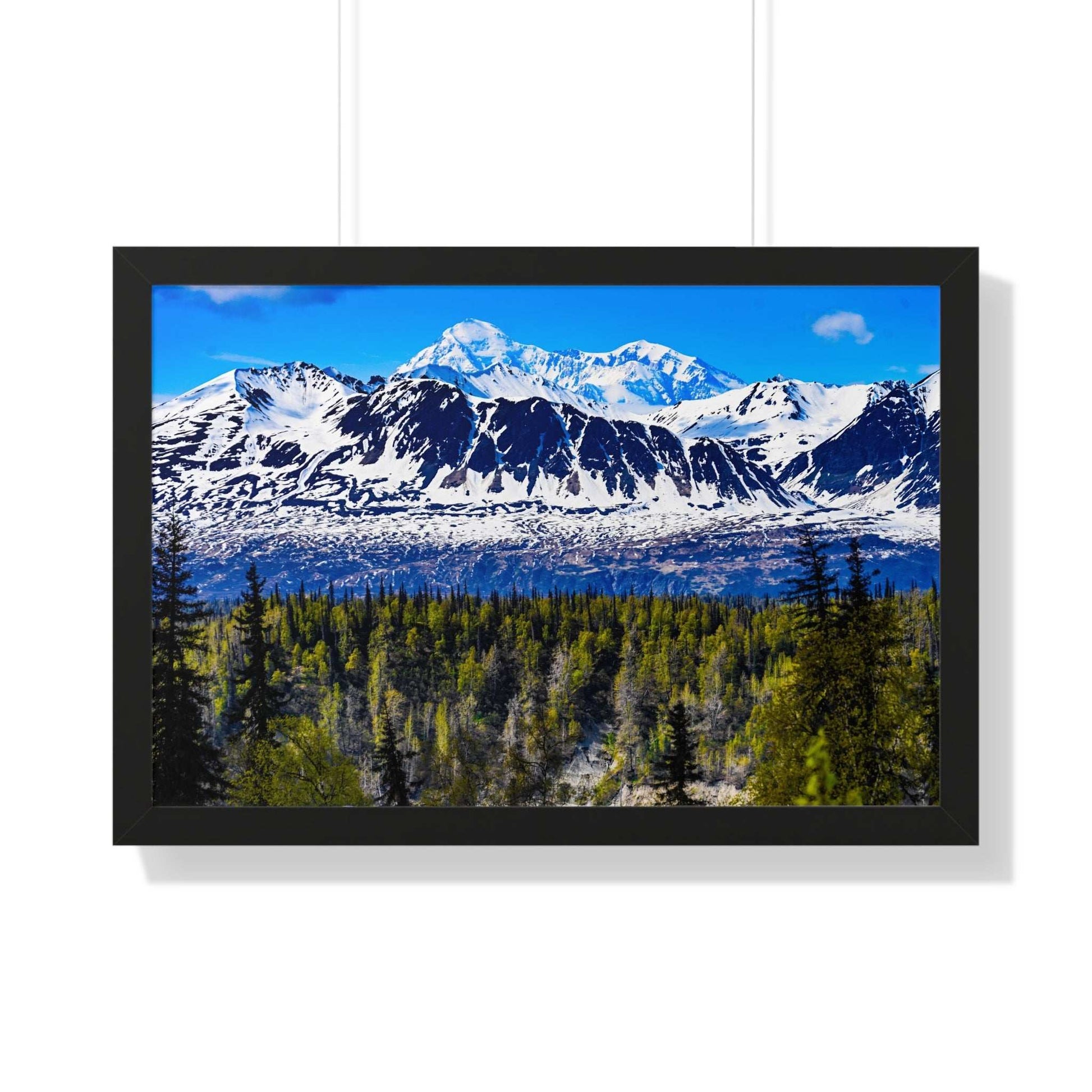 Mountain Landscape Framed Poster, Scenic Wall Art, Nature Decor, Gift for Outdoor Lovers, Home Office Artwork, Nature