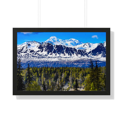 Mountain Landscape Framed Poster, Scenic Wall Art, Nature Decor, Gift for Outdoor Lovers, Home Office Artwork, Nature