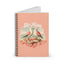 Vintage - Be Mine - Spiral Notebook - Cute Floral Love Bird Design